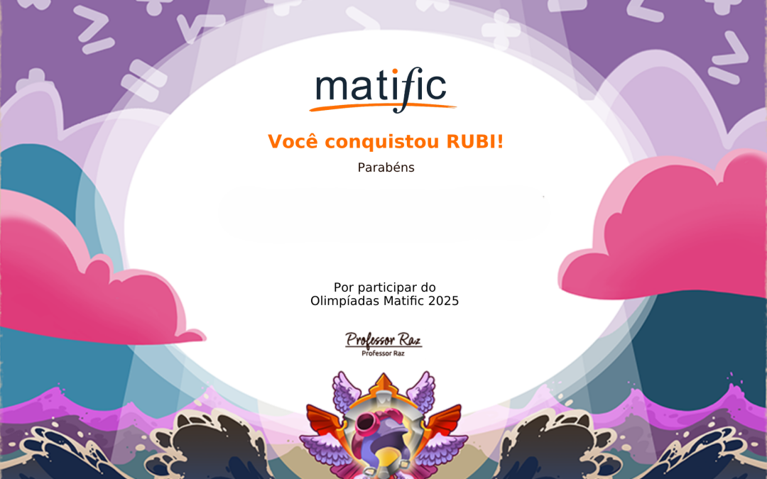 Premiação da MATIFIC
